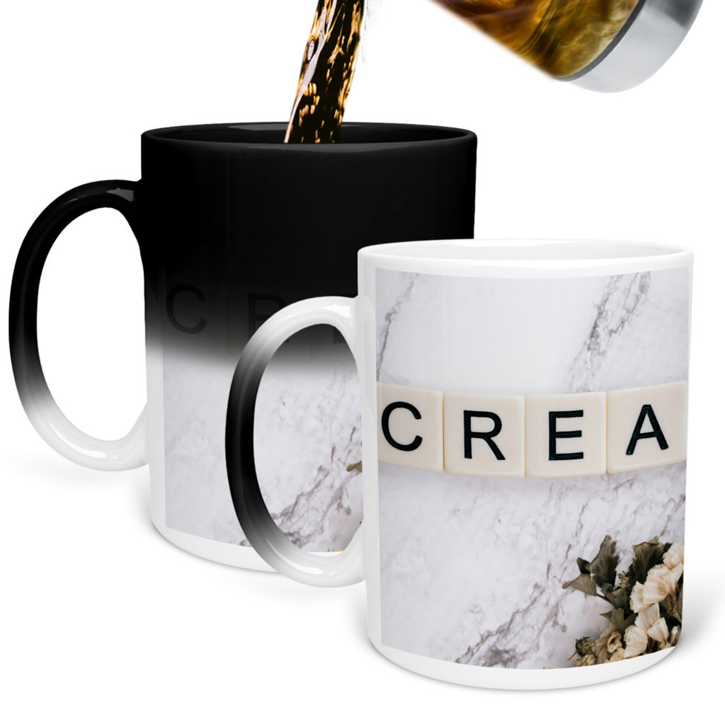 Printed Ceramic Coffee Mug | Scramble Series | Creative | 325 Ml.